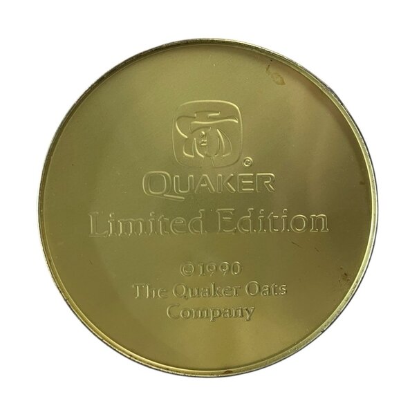 1990 QUICK QUAKER OATS Limited Edition Metal Canister (Near Perfect Condition) - Picture 5 of 5